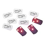 MVP Disc Golf Flat LED Tri-lite Disc Golf Lights (Pack of 10)