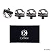 Quick Install Camera Tripod Mount Screw to Attach Neck or Wrist Straps - 4 Pack - Fast and Secure Connection - Durable Metal - Fits Standard Camera Tripod Connections - Easy Twist Grip - Rubber Buffer
