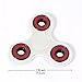 Focus Spinner - (4 Colors) Fidget Spinner Toy For Anxiety Stress Relief Attention Focus For Children / Adult Gift ADHD (White / Red)