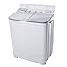 Ivation Small Compact Portable Washing Machine – Twin Tub Washer & Spin with 8 Lb. Wash Capacity & 4.4 Lb. Spin Capacity – Includes Drainage Pump & Tube – Ideal for Dorm Rooms, RV & More