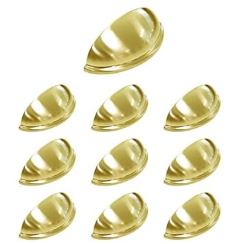 10 X Probrico Gold Cup Cabinet Door Handles Modern Shell Drawer
