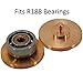 Copper Fidget Spinner Caps EDC Metal Upgrade Center Buttons for 608 and R188 Bearings by Bever Products