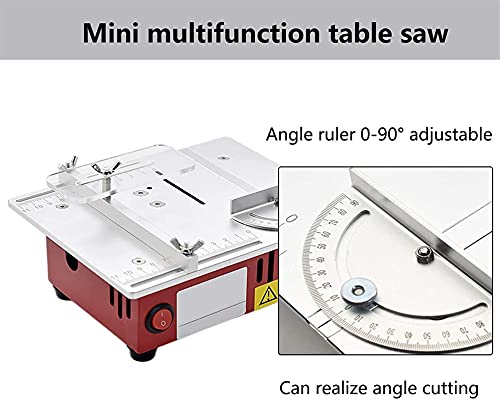 FZYE Tragbare Tischkreissäge , Anhebbare Tischkreissäge, tragbare Tischkreissäge 96 W mit Kreissägeblatt und Netzteil… – Bild 5