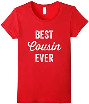 Womens Best Cousin Ever T-Shirt Small Red