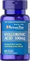 Puritan's Pride Hyaluronic Acid 100 mg-60 Capsules
