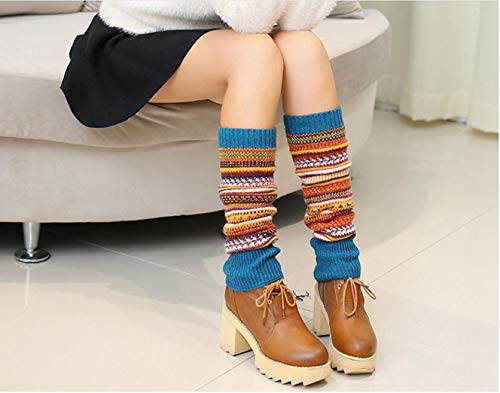 Lucky staryuan Women Set of 3 Wool Knit Leg Warmer Boot Warmer (Style 1)