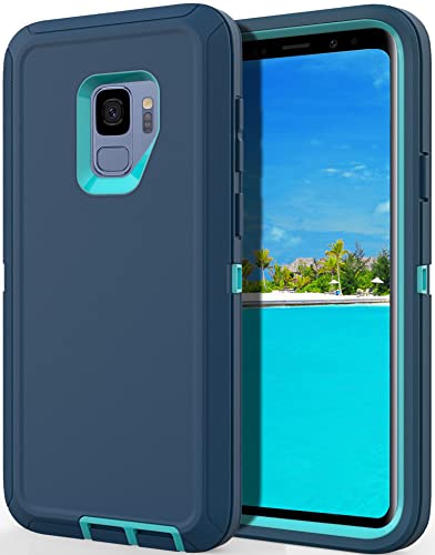 Guirble for Samsung Galaxy S9 Case,Shockproof Dropproof for Samsung S9 Case,Heavy Duty Protection Galaxy S9 Case 5.8 Inch(Light Blue)