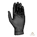 Superior Black Nitrile Gloves, Latex Free Glove, Disposable Gloves, Powder Free, Ultra Thin 3.5 mil Thickness, 9