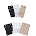 Thsinde 6 Pcs Bra Extender Bra Lingerie Extender 3 Hooks 2 Rows 2 Hooks 2 Rows Soft Back Comfortable Band Extenders for Bras