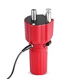 Fdit Barbecue Motor 1.5 V Red Solid Construction Barbecue Grill Rotator Motor BBQ Holder Roast Bracket Accessory (with Battery)