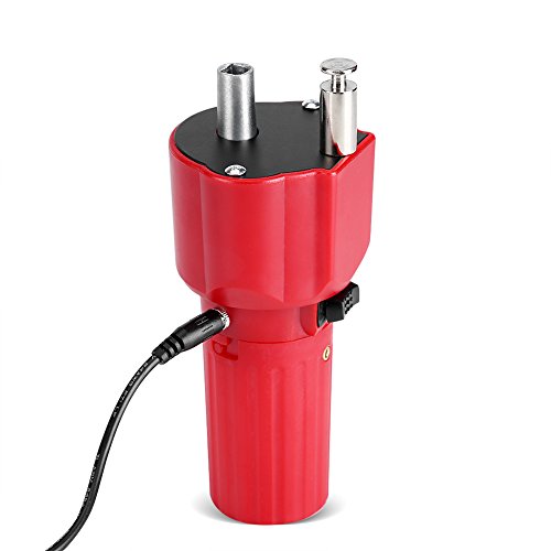 Fdit Barbecue Motor 1.5 V Red Solid Construction Barbecue Grill Rotator Motor BBQ Holder Roast Bracket Accessory (with Battery)