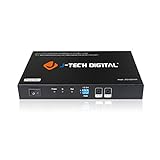 J-Tech Digital 1x4 HDMI Extender Splitter Combo Over Cat5e/Cat6 cable up to 164 feet (50 meters) at 1080P with Local Loop out and Bi-directional IR control (JTDHDEX1x4)