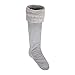 TPLB Thermal Fleece Welly Socks for Hunter Tall Rain Boots, Warm Winter Boots Liner with Fuzzy Cuff,Best Leg Warmers for Winter (M, Gray)