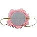 BOROKIN Baby Girl First Birthday Hat Princess 1 St Cake Smash Party Crown Gold Chiffon Flower Headband Pink