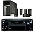 Bose Acoustimass 10 Series V Wired Home Theater Speaker System, Black, with Onkyo TXNR676 4K HDR AV Receiver