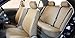 FH-PU001115 Classic PU Leather Car Seat Covers Solid Tan color