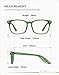 TIJN Unisex Stylish Square Non-Prescription Eyeglasses Glasses Clear Lens Women Men Eyewear