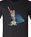 Arm The Animals Men's Hologram Battle Cat Graphic T-Shirt
