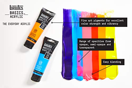 Liquitex BASICS Acrylic Paint, 250ml (8.5-oz) Tube, Cadmium Yellow Medium Hue - Thumbnail 3