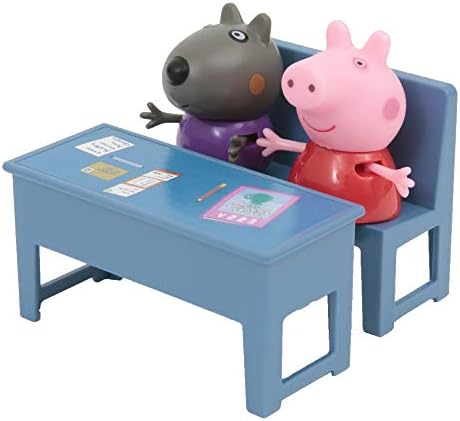 Amazon Com Giochi Preziosi Peppa Pig Plasyet La Classe Toys Games