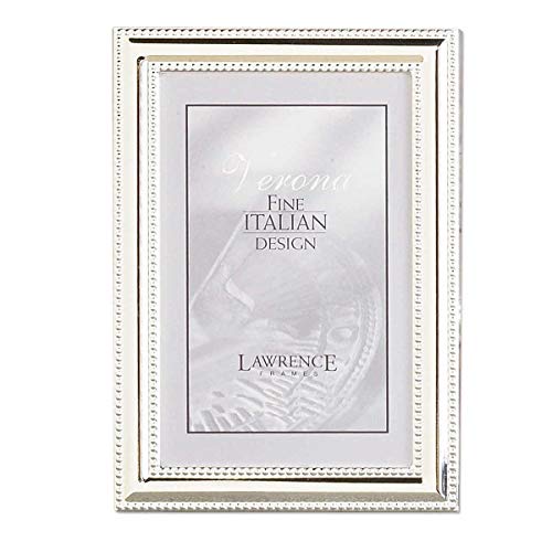 Lawrence Frames Metal Picture Frame Silver-Plate with Delicate Beading, 5 by 7-Inch - //medicalbooks.filipinodoctors.org