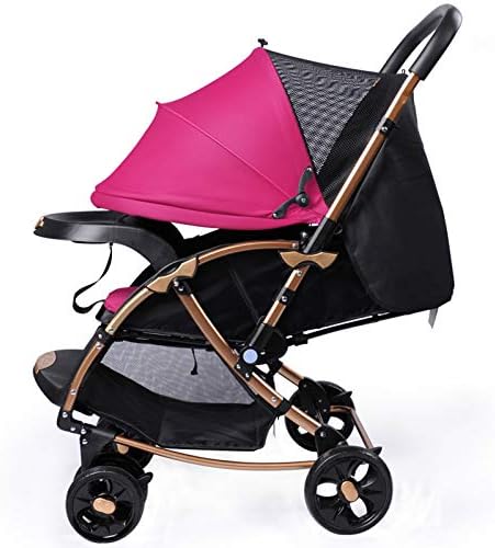 コンビ ベビーカー 新生児ベビーカー折りたたみベビーカーがで夏と冬はaロッキングチェアアジャスタブルシートベルトの通気性のベビーカー56x90x100cmとして使用することができます使用することができ座ると リクライニング双方向 Hyxfc Color Violet