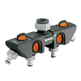 Gardena 8194 Four Channel Water Distributor Garden Hose Valve