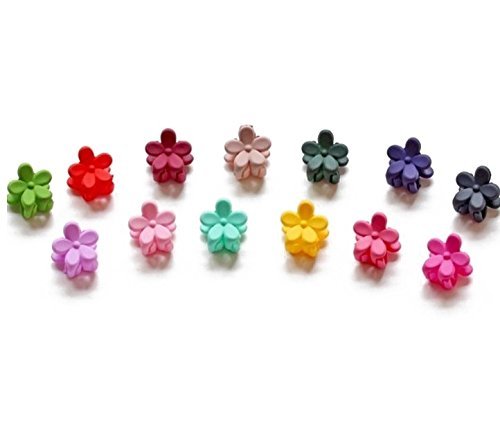 IFfree Bangs Mini Hair Claw Clip Hair Pin For Little Girls Random Assorted Colored, 30 Piece