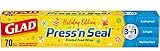 Glad Press'n Seal Printed Food Wrap, Holiday Edition, 70 Sq Ft