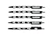 NFL Oakland Raiders Disposable Black Ink Click Pens, 5-Pack