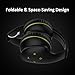 VanSaTa Wireless Headphones Over Ear Bluetooth Headphones Hi-Fi Stereo Wireless Headset Foldable with Mic, Soft Memory Earmuffs,Wired Mode for PC/Cell Phones/TV Black