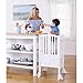 Guidecraft Contemporary Kitchen Helper Stool - White W/Keeper and Non-Slip Mat: Adjustable Height Wooden Baking Tower, Folding Step Stool for Toddlers, Little Kids Learning Furniture