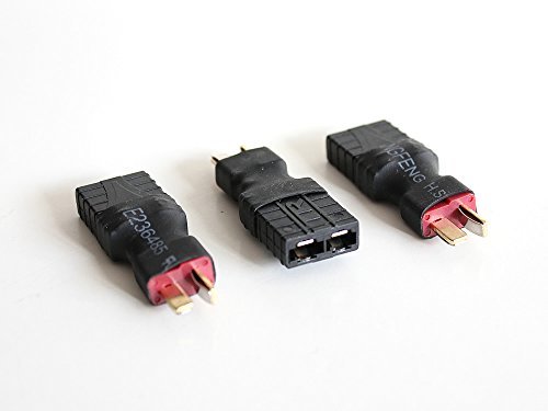 3 Pcs Female Traxxas to Male T-plug Deans Connector Adapter No Wires