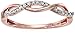 Amazon Collection 10k Gold Diamond 1/10 cttw Twist Ring, Size 7
