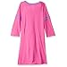 Shopkins Girls Long Sleeve Nightgown Pajamas (4, SPK Fuchsia/Multi)
