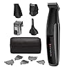Remington PG6171 The Crafter – Beard Boss Style and Detail Kit, Beard Trimmer, Grooming Set, Platinum, 11 Pieces