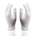WINOMO 8 Pairs Nylon Gloves Work Glove White
