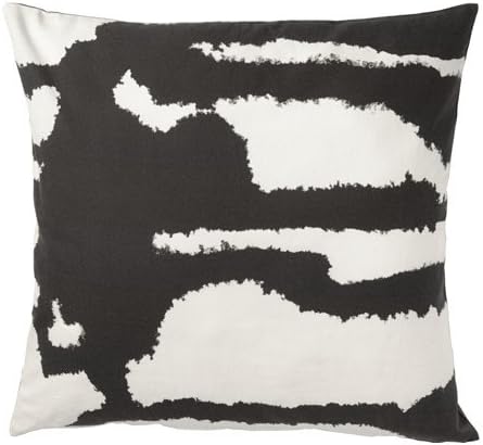 Amazon Com Ikea Cushion Cover Black Gray 26x26 22214 11229 616