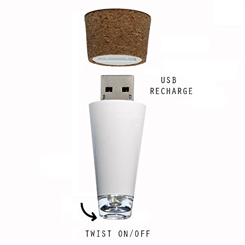(Set/3) USB Rechargeable Color Change Bottle Lights Turn Empties Into Lamps