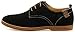 4HOW Men's Suede Leather Oxford Shoe Dress Black US 10.5 M (Clearnance)
