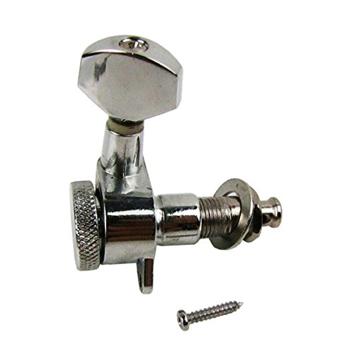 IKN 6R Chrome Auto Lock Electric Guitar Tuning Pegs Tuning Keys Metal Tuners Machine Heads - Thumbnail 2