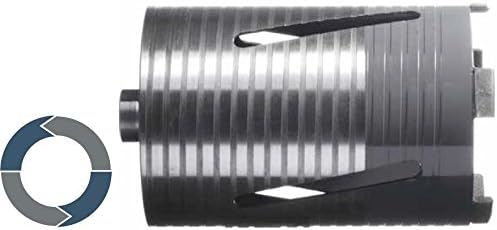 Nozar Nozar Dry-Core Drill Bit Set/52 – 132 mm/M16/Mauerwer Kinkl Accessory Kit in Aluminium Case/11-Piece/set mm, Poroton Brick, Aerated Concrete Stone Block masonry drilling depth: 70 mm.