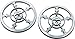 Kuryakyn 7373 Chrome Front Fairing Speaker Grills for 2014-19 Harley-Davidson Motorcycles: Zombie, Pack of 2