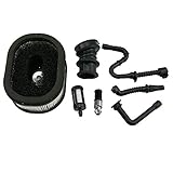 Hipa Air Filter + Fuel/Oil Line Filter + Impulse Line + Intake Manifold Boot for STIHL 044 046 MS440 MS460 Chainsaw