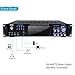 4 Channel Bluetooth Power Amplifier – 1000W Home Audio Rack Mount Stereo Receiver w/AM FM Radio, USB, Headphone, Dual Wireless Mic w/Echo for Karaoke, LED, for Speaker Sound System – Pyle PWMA1003BTthumb 1