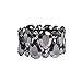 D EXCEED Women's Crystal Statement Bracelet Gift Idea Elastic Sparkle Stone Claw Bracelet Beaded Stone Stretch Bangle Bracelet for Women