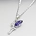 FANSING Crystal Necklaces for Women Fairy Pendant Necklace Angel Necklaces for Godmother Goddaughter