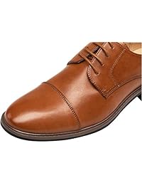 VEPOSE Men's Dress Shoes Classic Brogue Oxford Business Wingtip Shoes