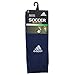 adidas Metro Soccer Socks (1 Pair) Discontinued, Dark Blue/White/Clear Grey/4, Medium
