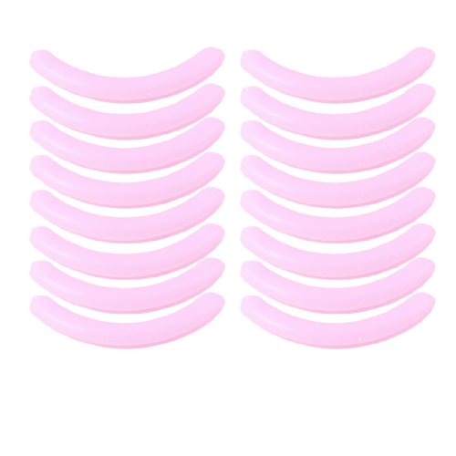 uxcell Rubber Replaceable Flexible Pad Cushion Mat for Eyelash Curler 16 Pcs Pink